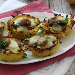 Potato baskets: the recipe for a delicious and stringy appetizer