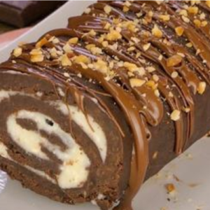No-bake chocolate roulade: it’s ready in just 30 minutes!