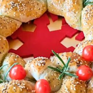 Salty Christmas wreath: the tasty, exquisite and original appetizer