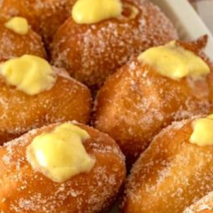 How to prepare donuts with Italian diplomatic cream