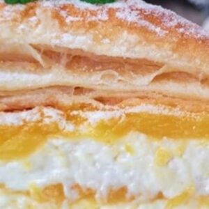 This is the most delicious cake I have ever eaten. If you have puff pastry, run and prepare it!