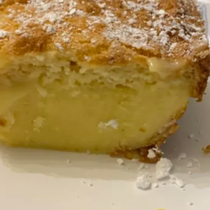 THE DELICIOUS VANILLA CUSTARD MAGIC CAKE RECIPE