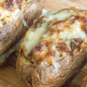 FRENCH ONION STUFFED POTATOES