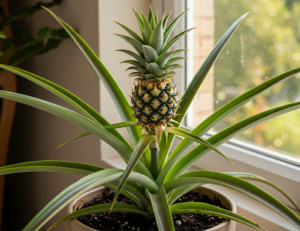 How to Grow a Pineapple from the Crown in a 20-Liter Pot