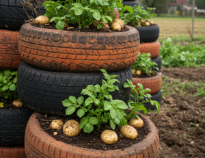 How to Grow Potatoes in Recycled Tires – Get Big and Abundant Tubers