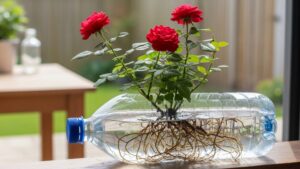 How to Easily Multiply Roses: Growing Rose Bushes from Cuttings in Plastic Bottles